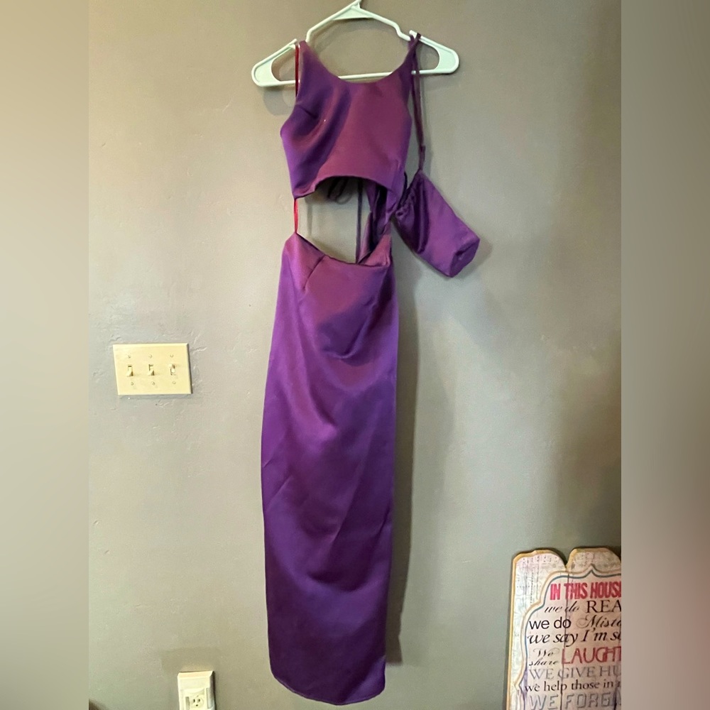 Purple prom dress